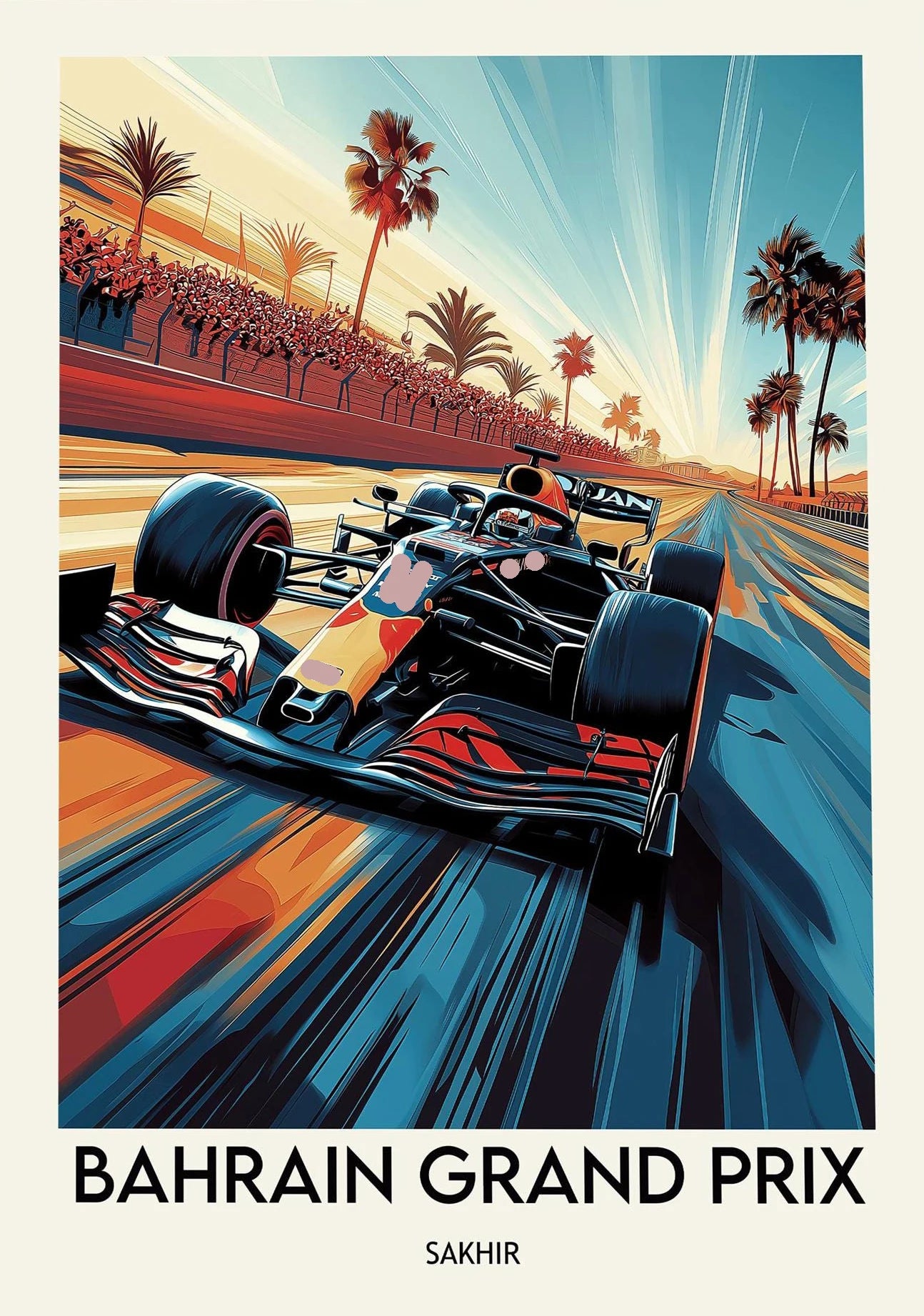 Roomify Retro Grand Prix Poster