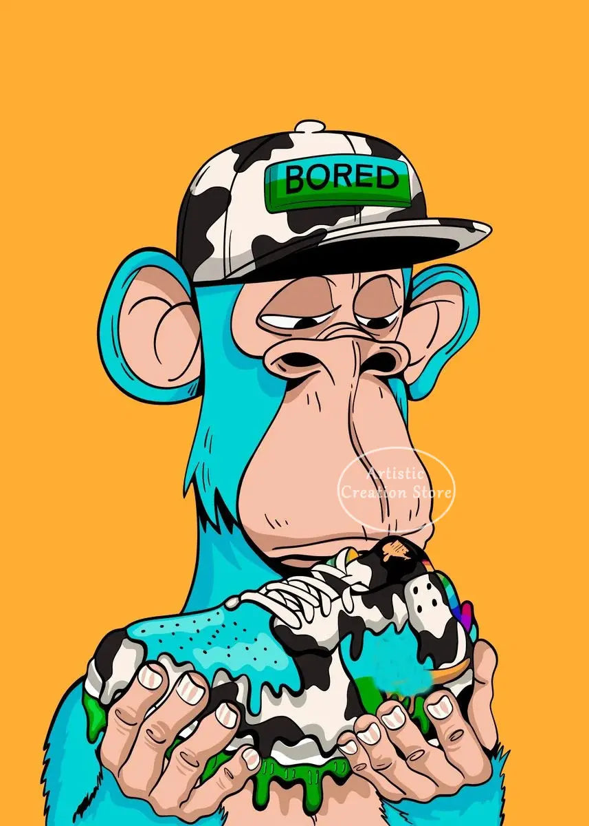 Urban NFT Monkey Poster
