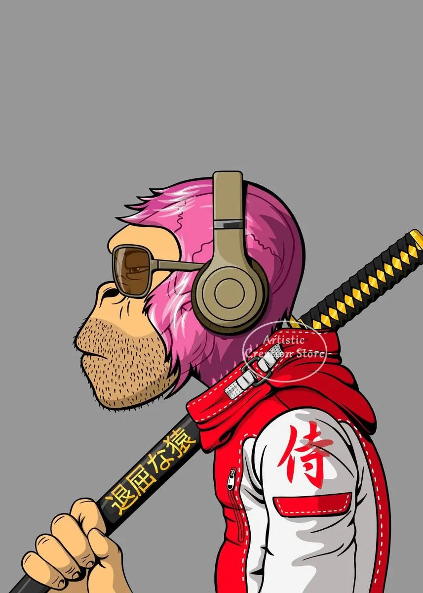 Urban NFT Monkey Poster