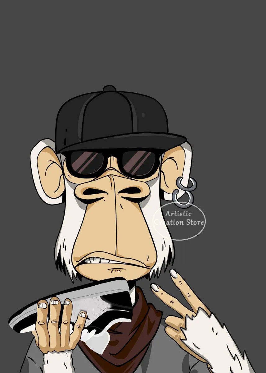 Urban NFT Monkey Poster