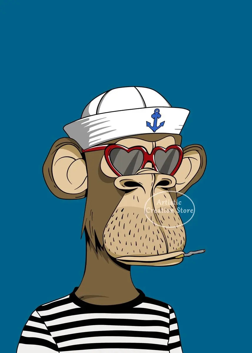 Urban NFT Monkey Poster