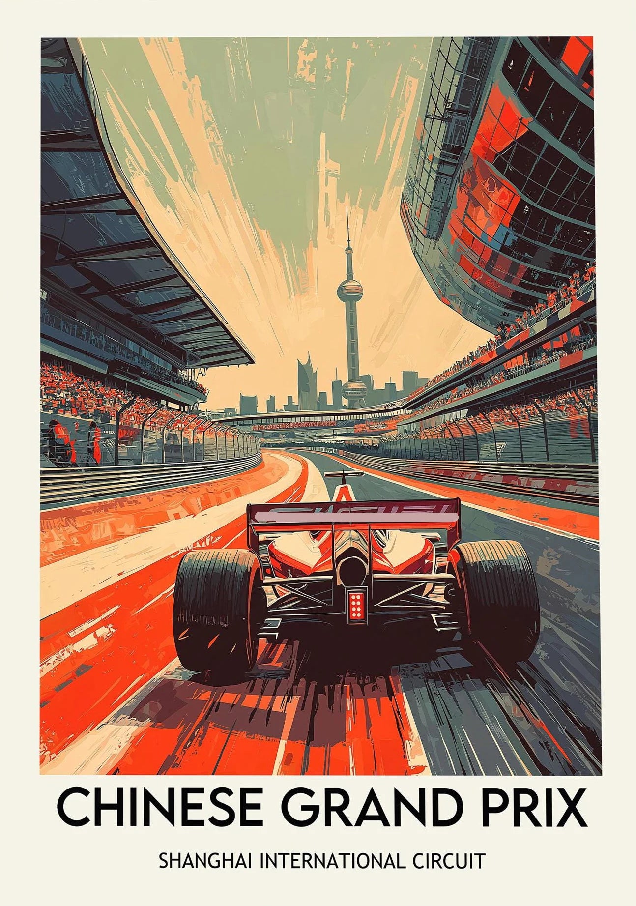 Roomify Retro Grand Prix Poster