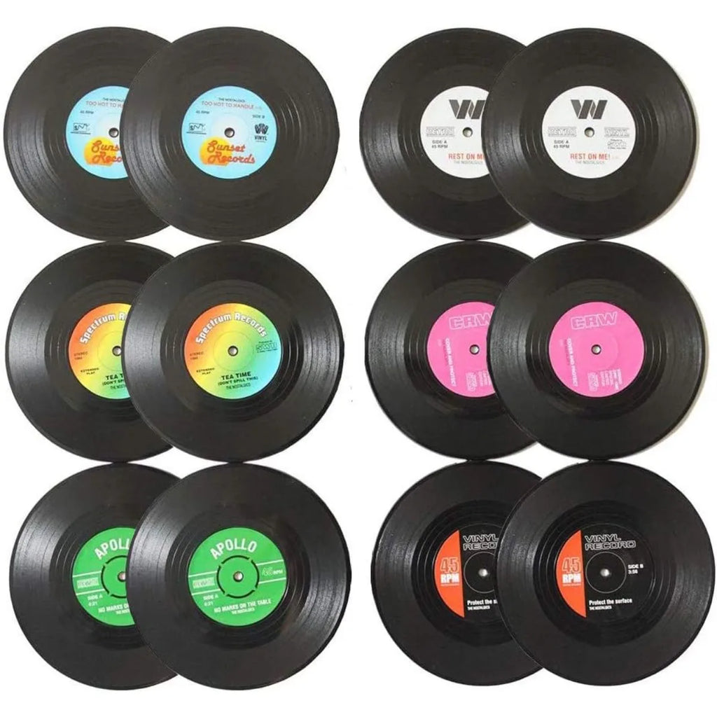 Roomify Retro Vinyl Coasters