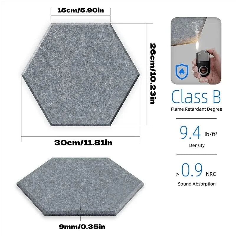 Roomify Hexa-Shield Acoustic Panels