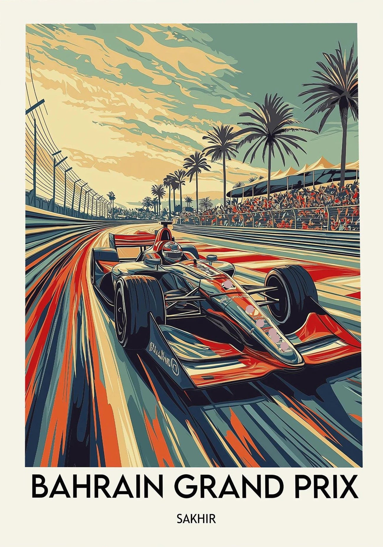 Roomify Retro Grand Prix Poster
