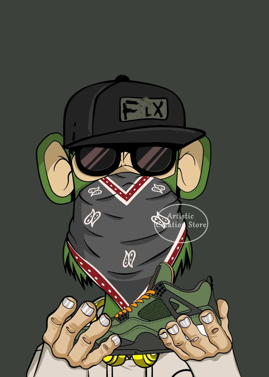 Urban NFT Monkey Poster