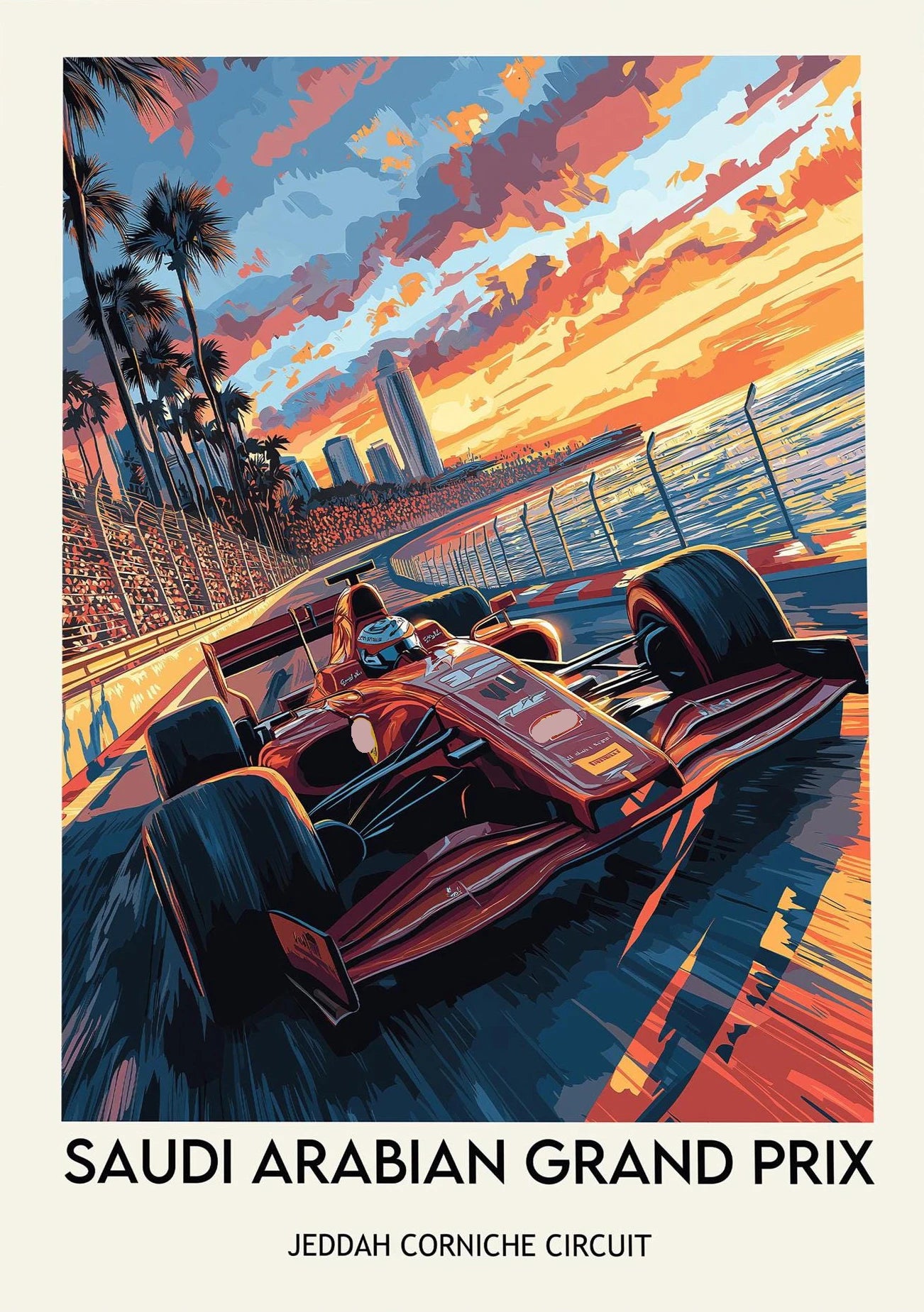Roomify Retro Grand Prix Poster