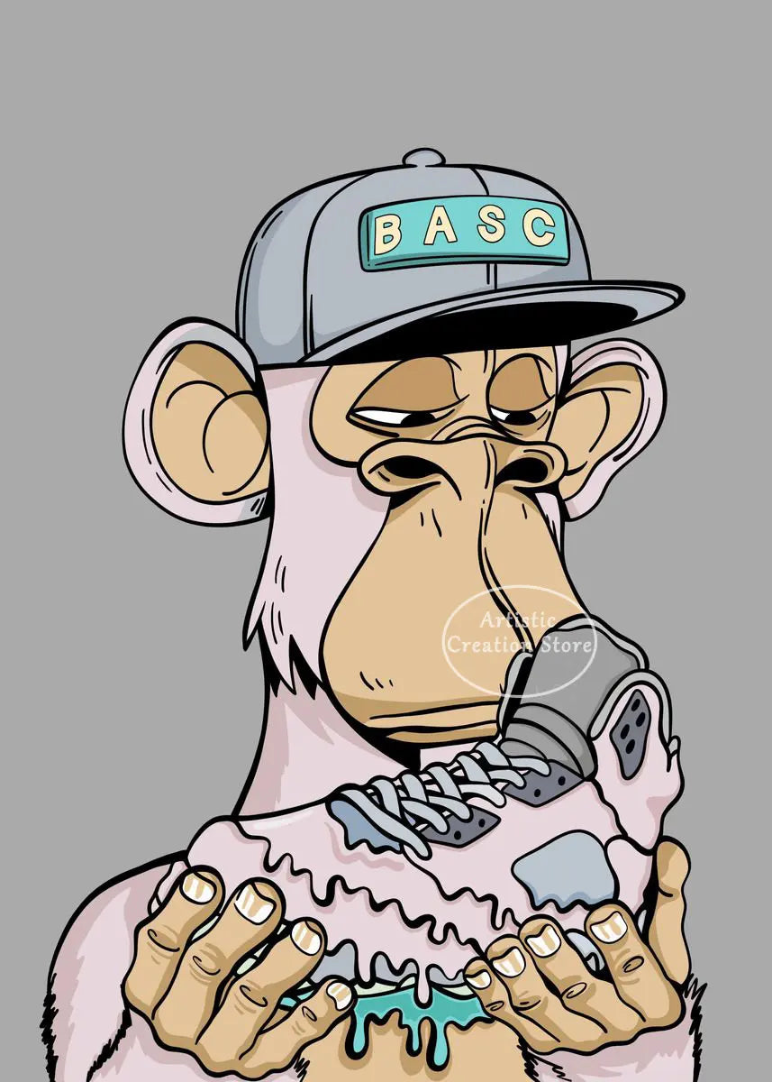 Urban NFT Monkey Poster