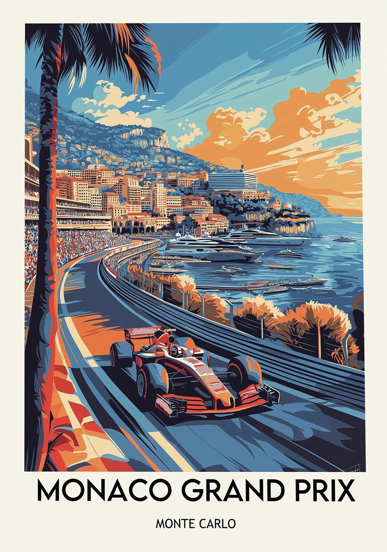 Roomify Retro Grand Prix Poster