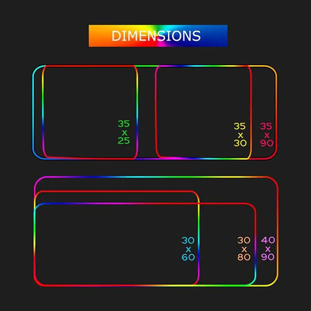 Roomify Drift RGB Desk Mat