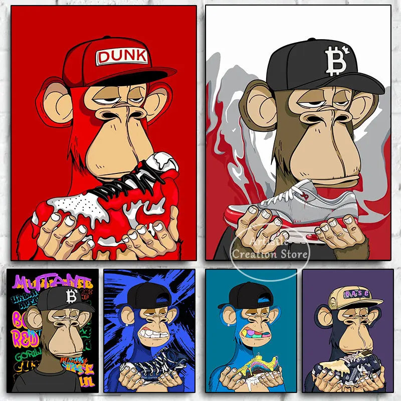 Urban NFT Monkey Poster