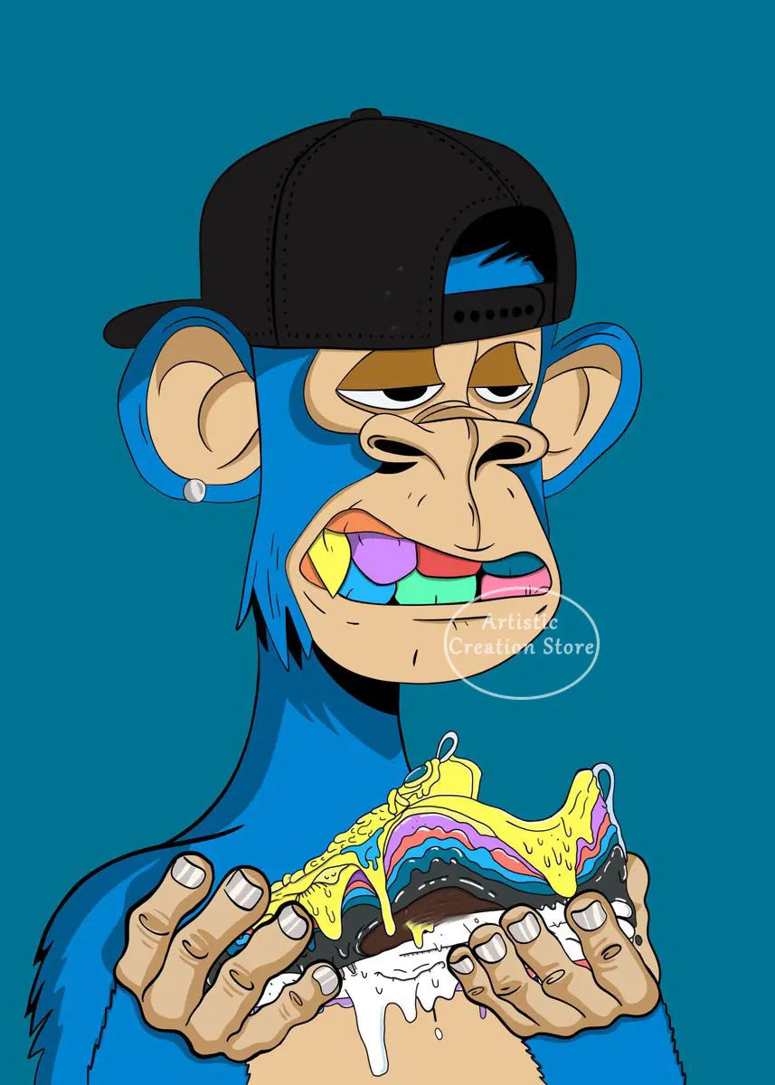 Urban NFT Monkey Poster
