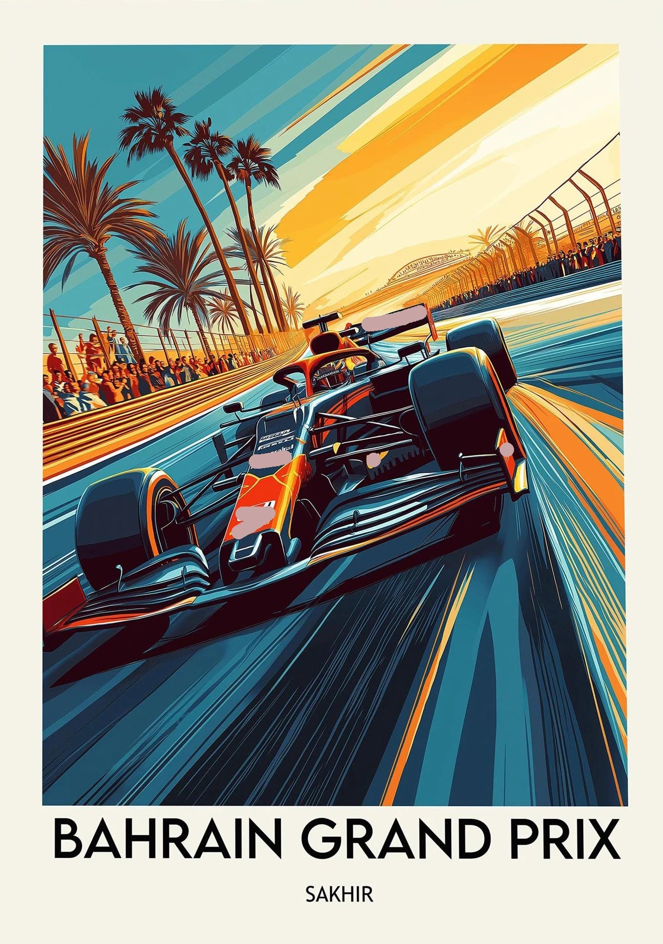 Roomify Retro Grand Prix Poster