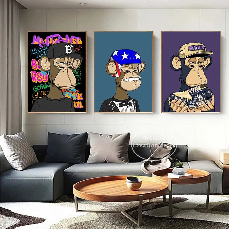 Urban NFT Monkey Poster