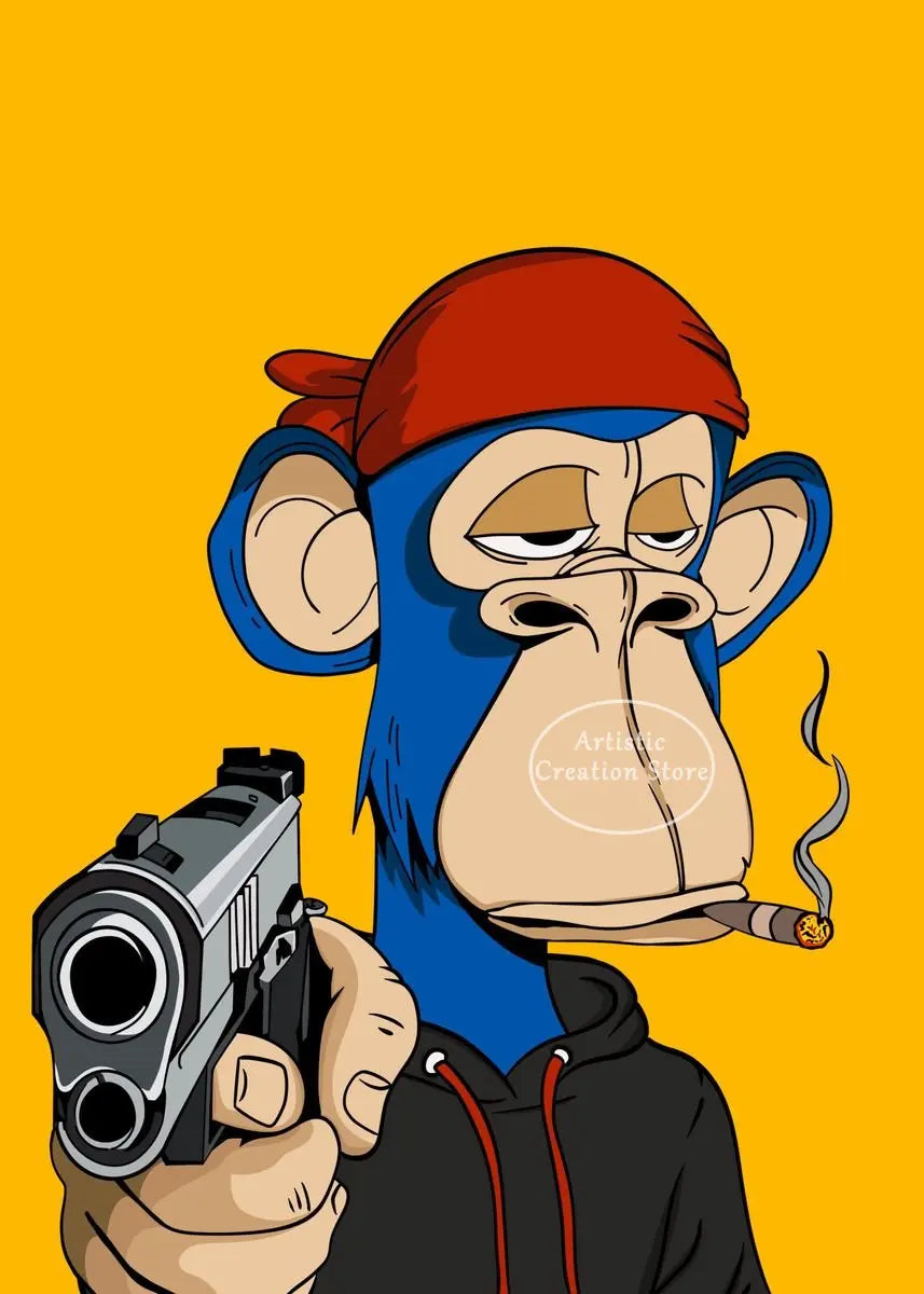 Urban NFT Monkey Poster