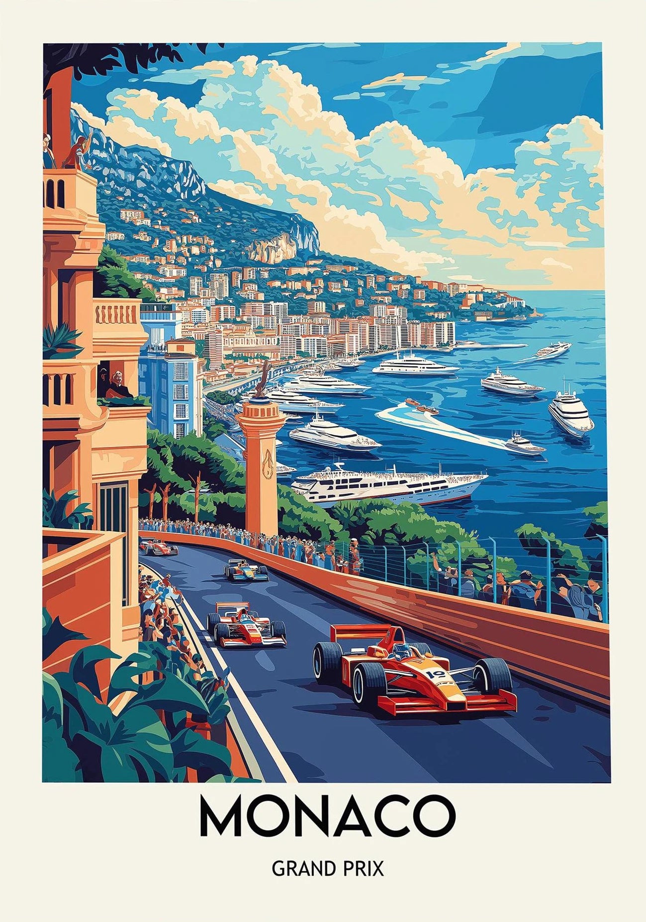 Roomify Retro Grand Prix Poster