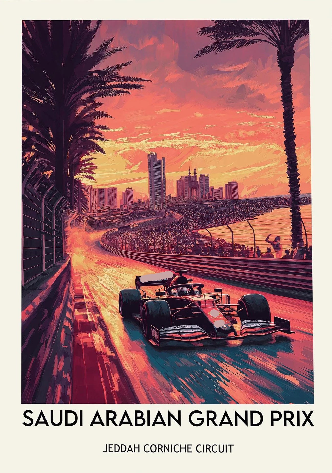 Roomify Retro Grand Prix Poster