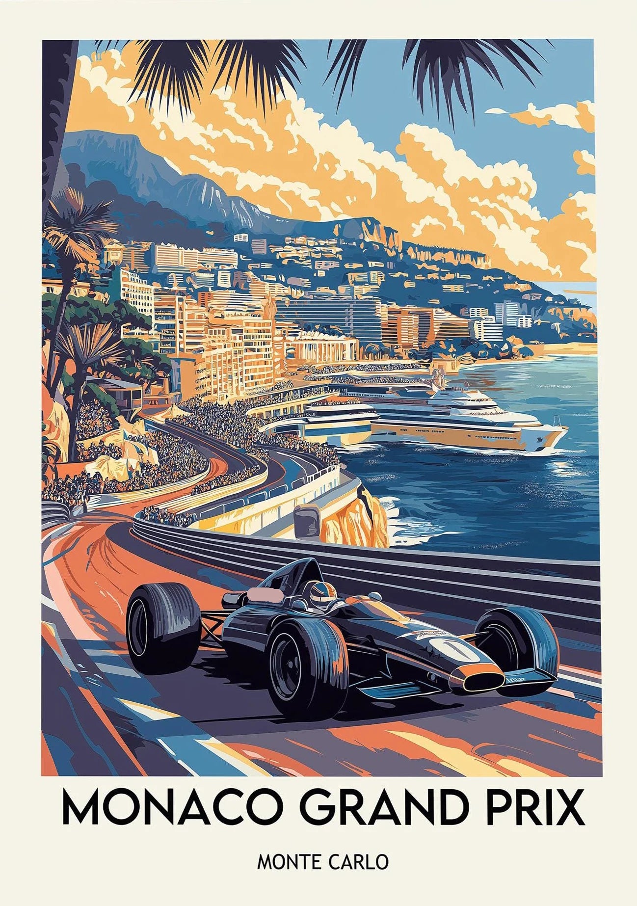 Roomify Retro Grand Prix Poster
