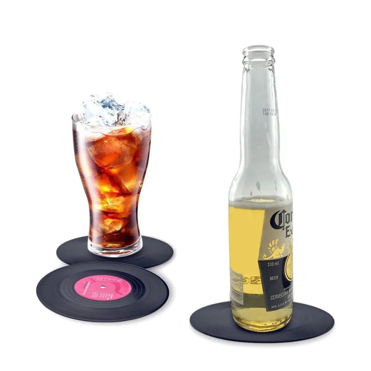Roomify Retro Vinyl Coasters
