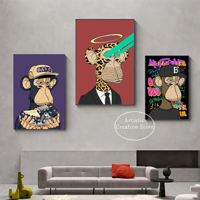 Urban NFT Monkey Poster
