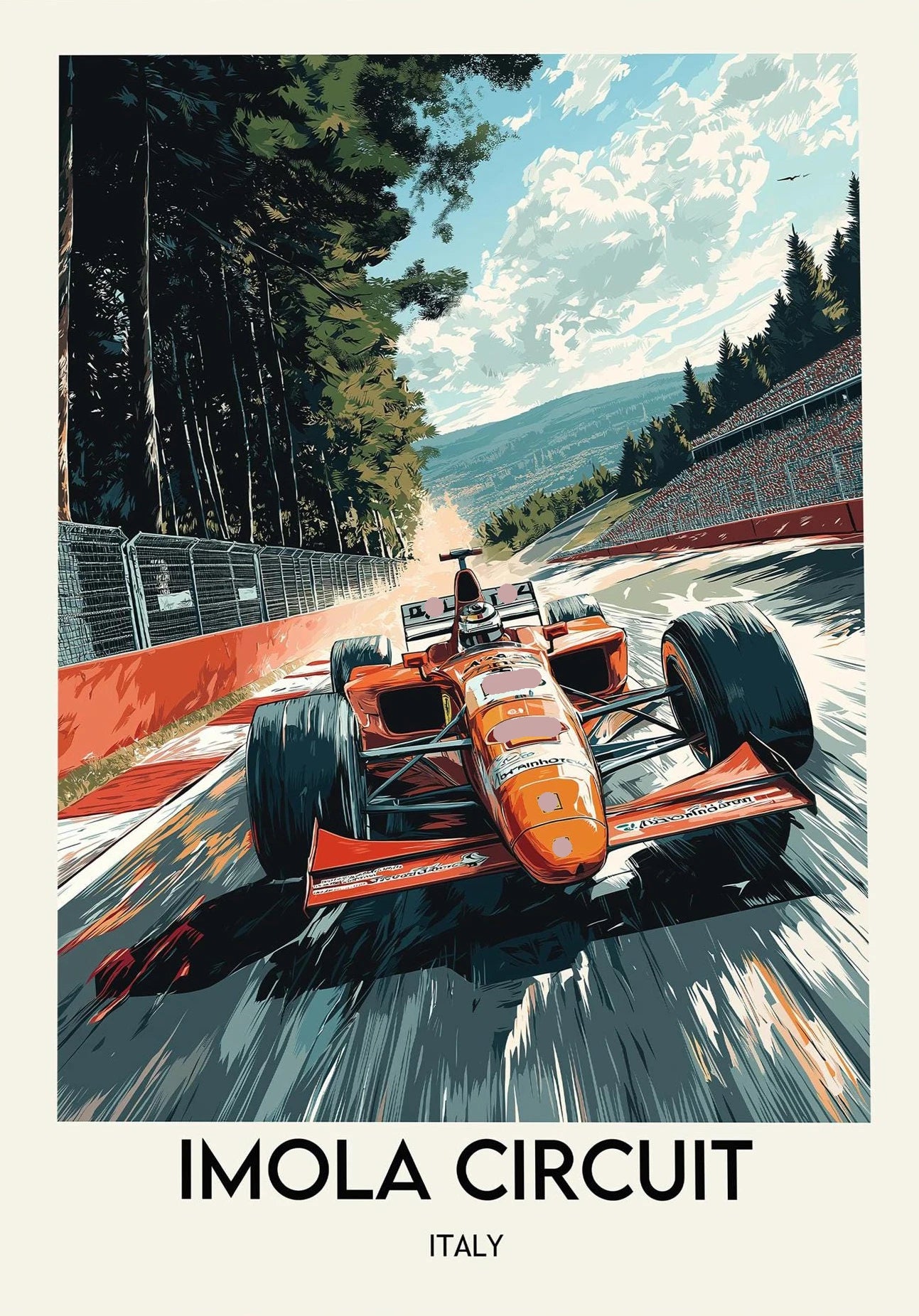 Roomify Retro Grand Prix Poster
