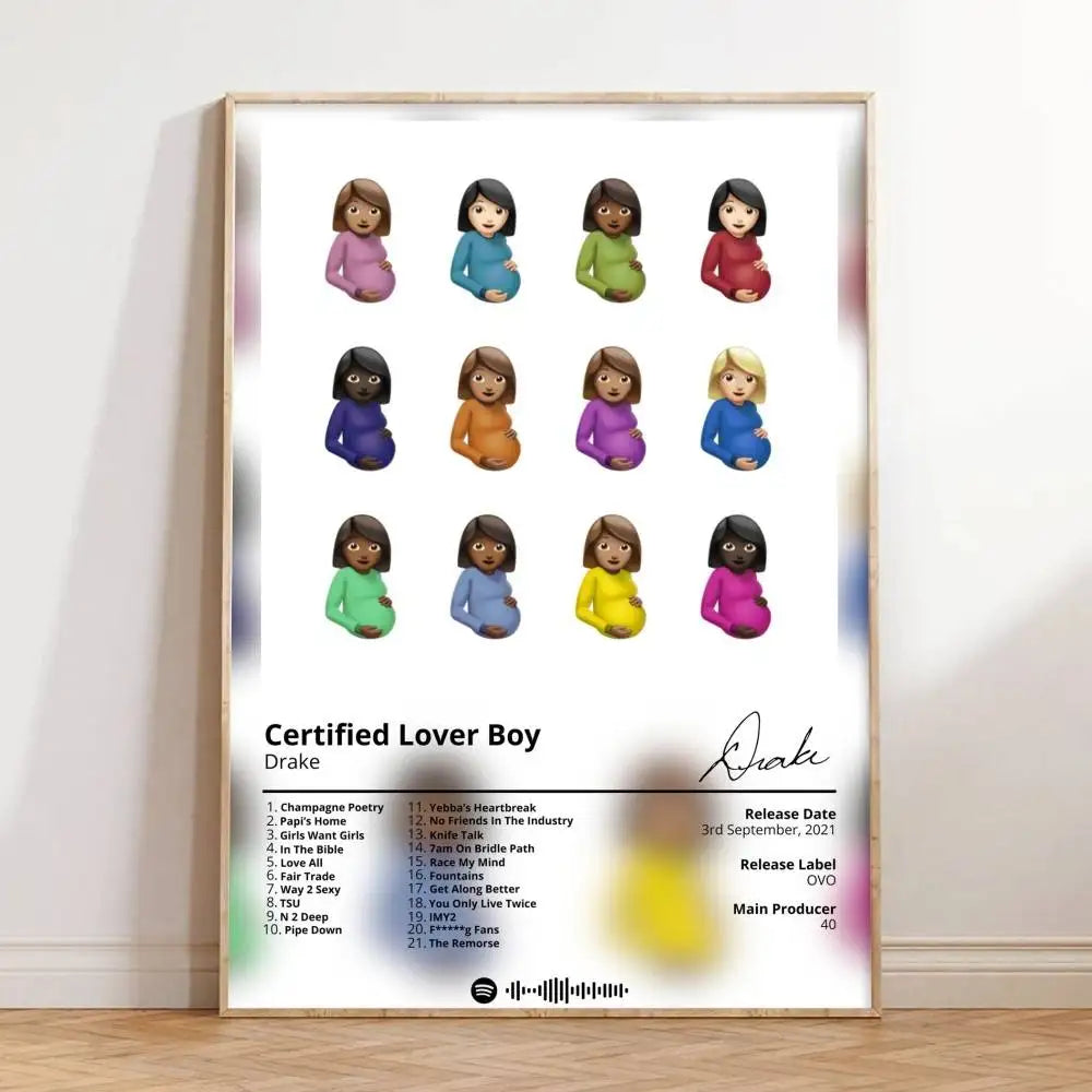 Roomify Hip-Hop Album Poster Set