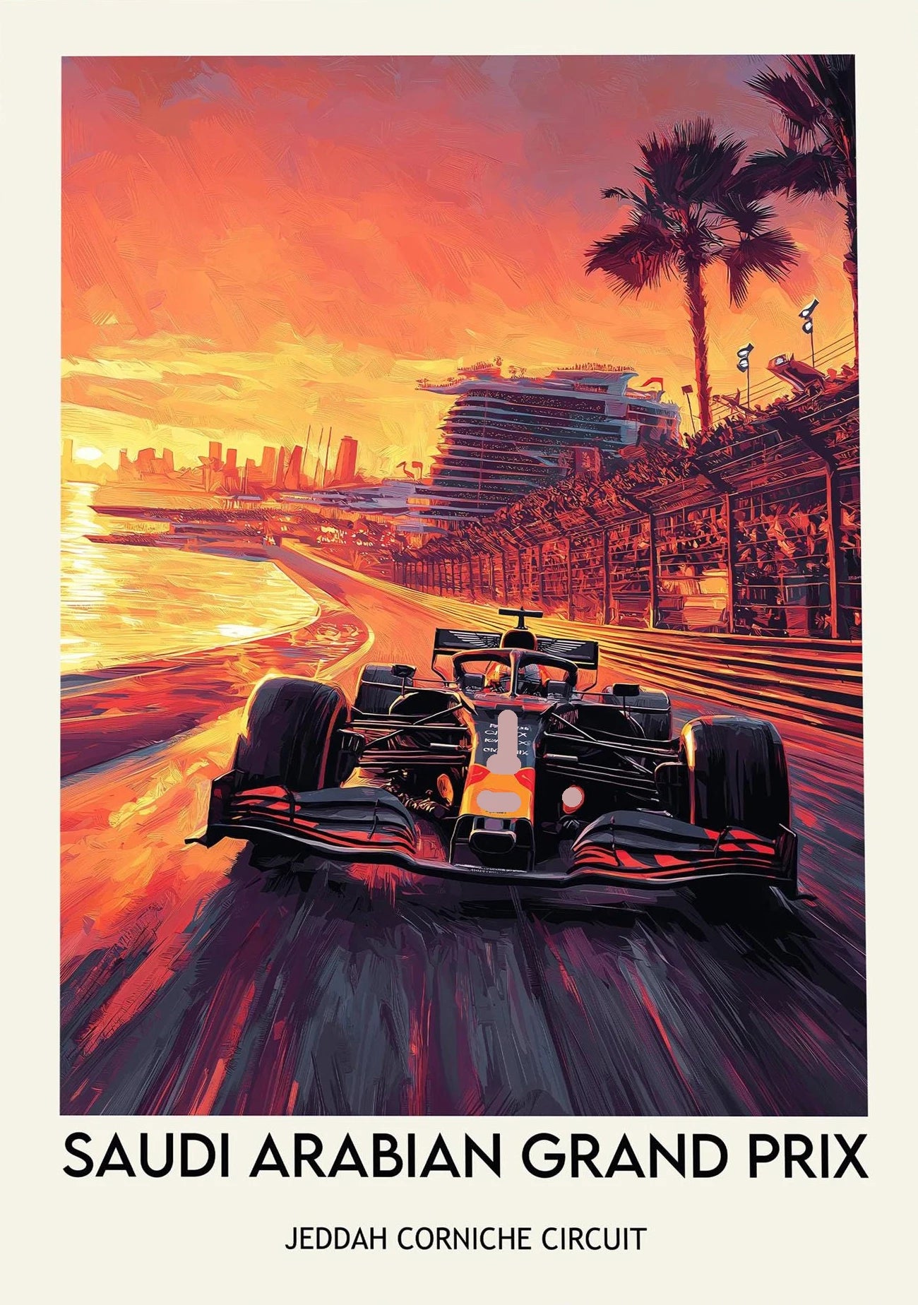 Roomify Retro Grand Prix Poster
