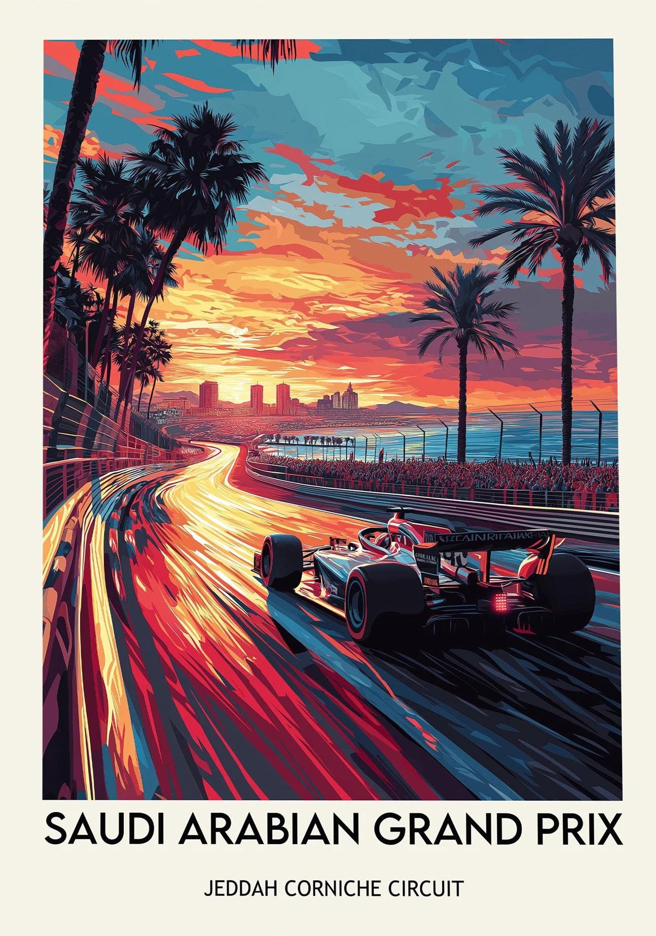 Roomify Retro Grand Prix Poster